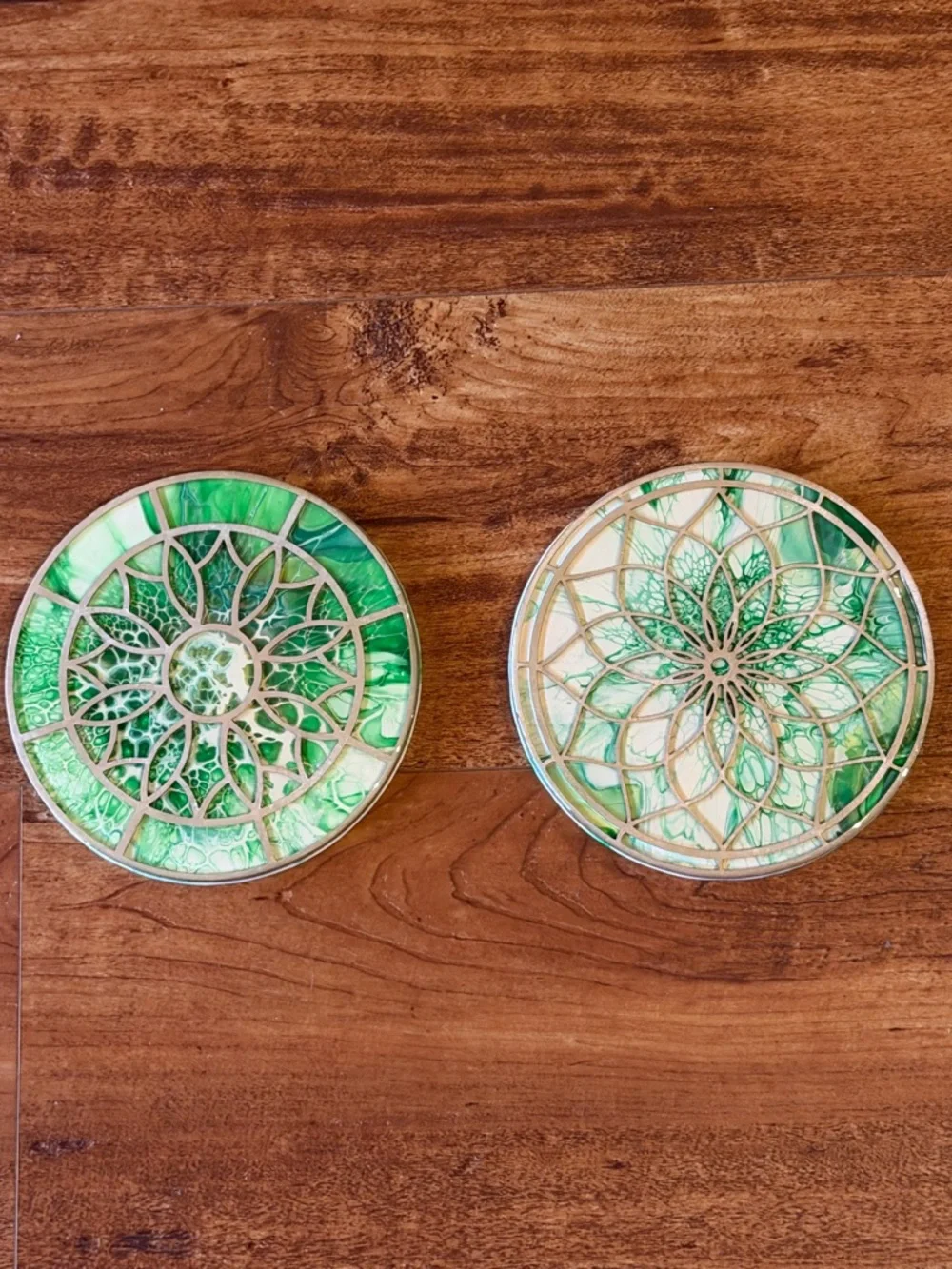 2pc Sacred Geometry Resin Wall Art 6
